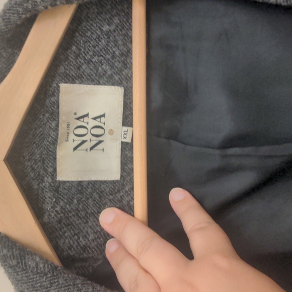 Grey Noa Noa Grandpa style Coat - Picture 2 of 2